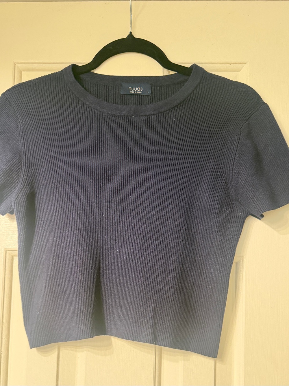Nuuds Ribbed Sweater Baby Tee - Picture 4 of 10